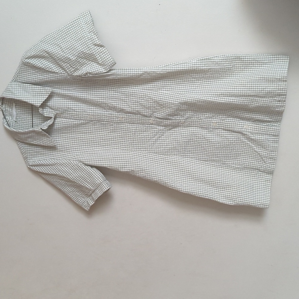 OAK + FORT COLLARED MINI GINGHAM DRESS - Picture 6 of 13